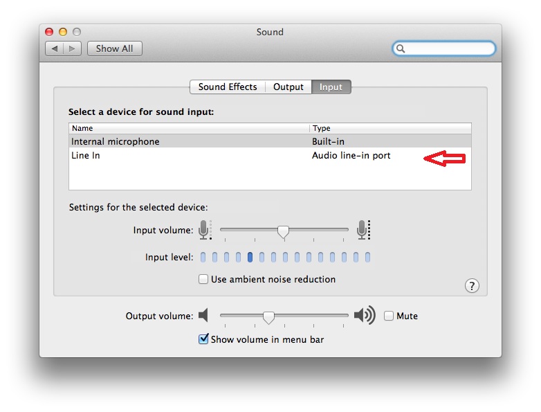 Select line in osx